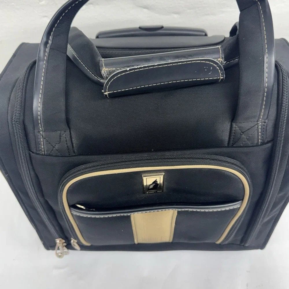 London Fog Under Seat Carry-On Travel Luggage Bag 15inch Rolling Bag